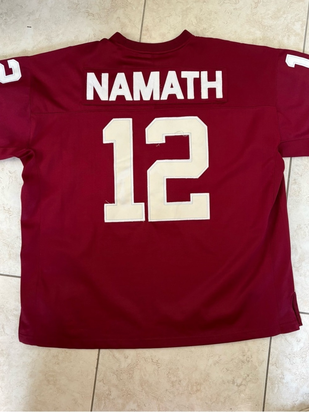 Adidas Joe Namath #12 Throwback Bama Jersey 2XL - Picture 2 of 7